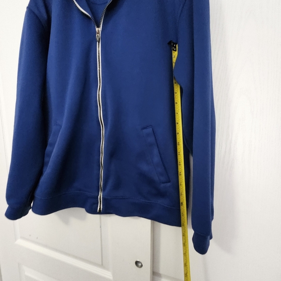 Pebble Beach Performance Blue Men’s Golf Zip-up Jacket w Pockets Size Large - Picture 9 of 10